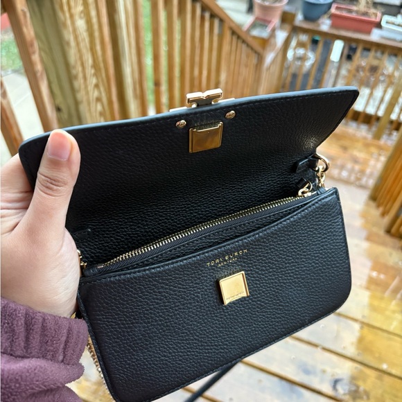 Tory Burch Black Leather Crossbody Bag - Picture 2 of 5